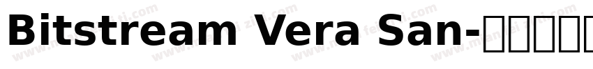 Bitstream Vera San字体转换